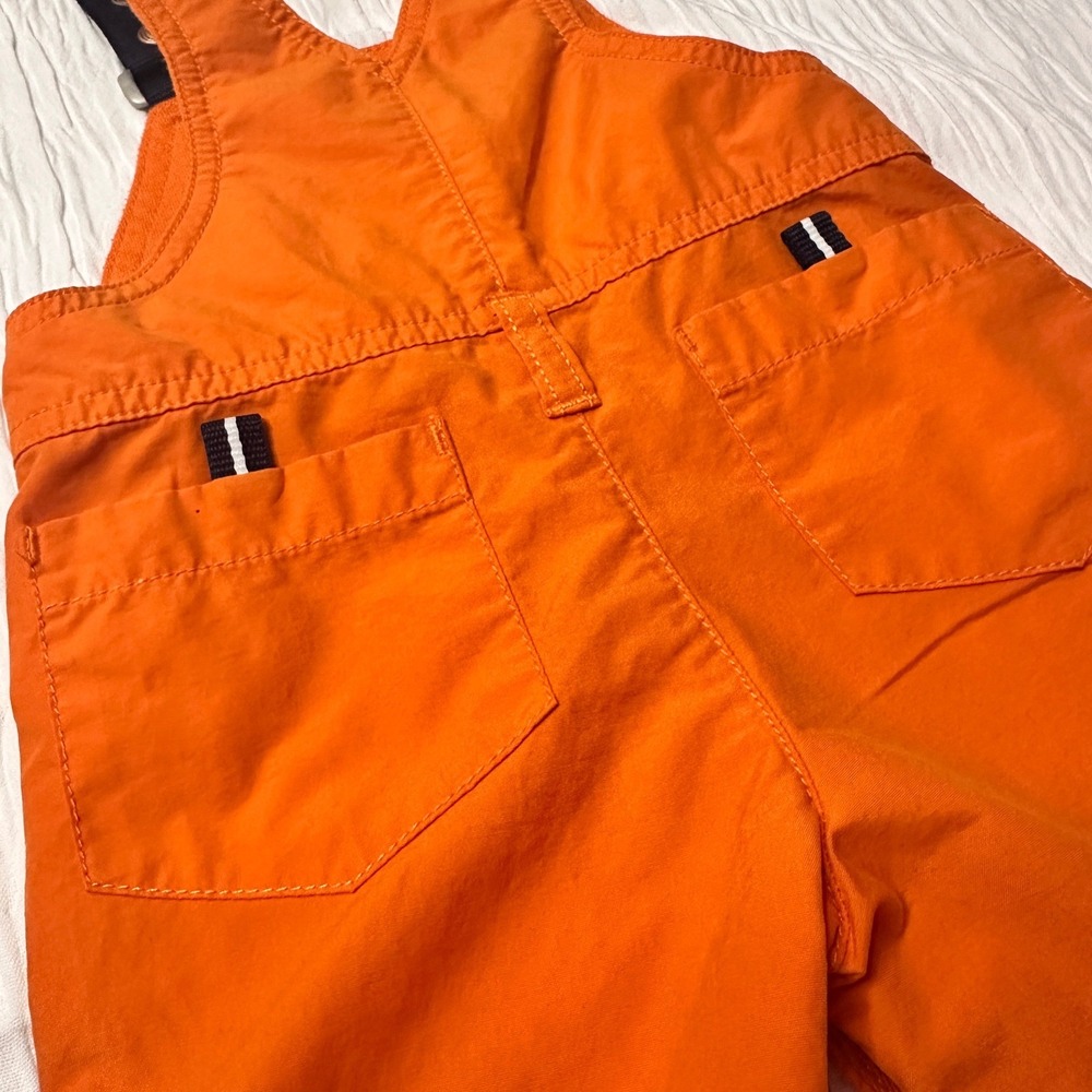 Gymboree‎ Vintage Y2K 2001 Overalls Surfs Up Orange Navy Cotton Blend 0-3 Months - Picture 10 of 10